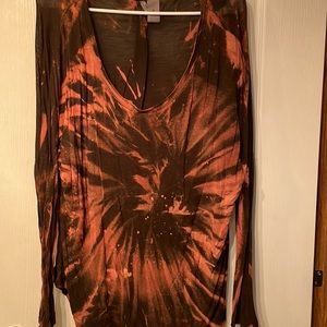 Bleached black long sleeve